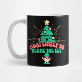 Retro Most Likely To Blame the Elf Mug